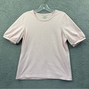 Madewell Puff Sleeve Tee Light Pink‎ Short Sleeve Light Pink Women's Small